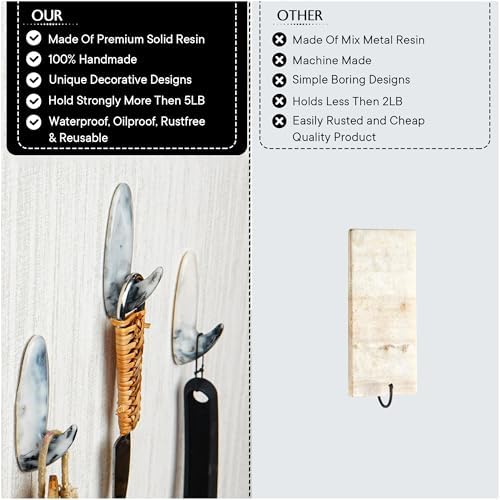 Indian Shelf 3 Piece Adhesive Wall Hooks - Image 5