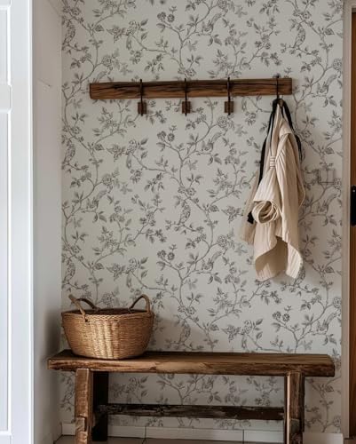 Orainege Vintage Floral Wallpaper Peel and Stick Wallpaper - Image 4