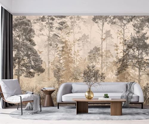 YQWDMX -Vintage Forest Natural Wall Bedroom Mural XT18 S 100" x 65" - Image 2