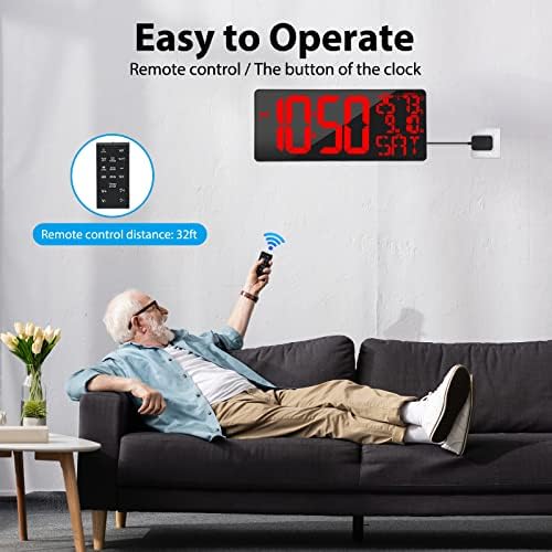 [Oversized 18" Large Digital Wall Clock - Image 2