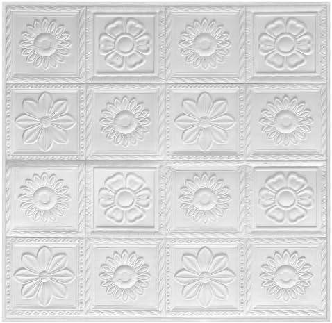 Nuanchu 20 Pcs 27.6 x 27.6 Inch Ceiling Tiles Peel and Stick by Nuanchu