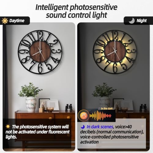 LEIKE Battery Operated Wall Clocks - Image 3