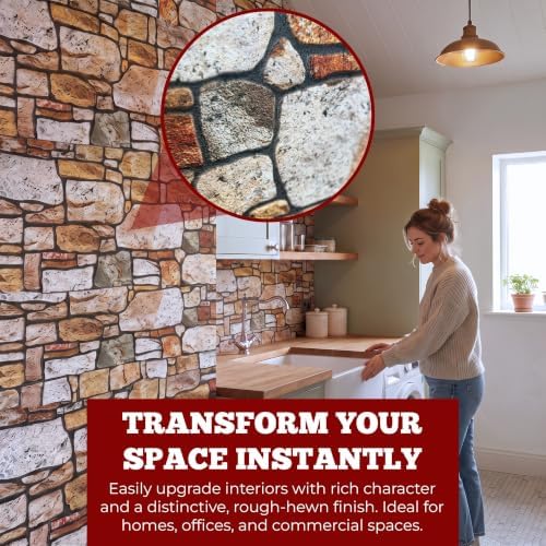 K&B Panels 3D Wall Panels, Stone Effect Styrofoam Wall Panels, Lightweight - Image 2