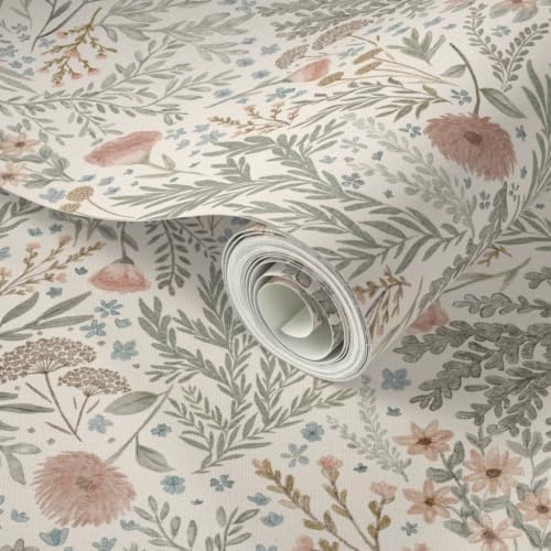 Spoonflower Forest Foliage Peel and Stick Wallpaper - Image 2