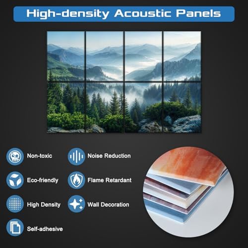 Decorative Acoustic Panels 8 Pack - Image 5