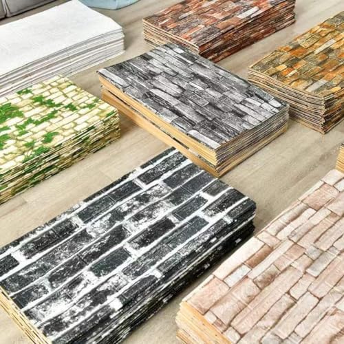 ECYC Ltd 3D Foam Brick Wall Panels, Faux Brick Peel and Stick 3D Foam Wallpaper - Image 4