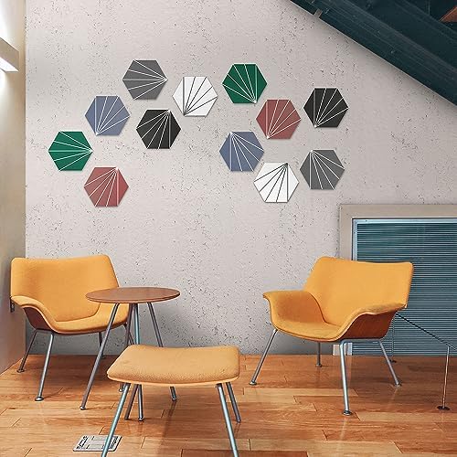 AULIGET Flower Vintage Hexagon Tile Peel and Stick Backsplash - Image 6