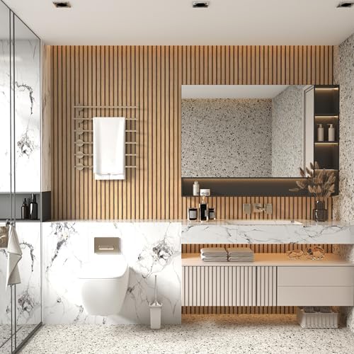 Wood Slat Peel and Stick Wallpaper Textured Contact Paper 17.3''×118'' - Image 2