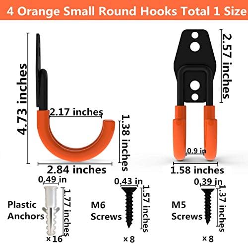 Wall Mount Double Hook, Heavy Duty Steel Garage Storage Utility Hooks - Image 2