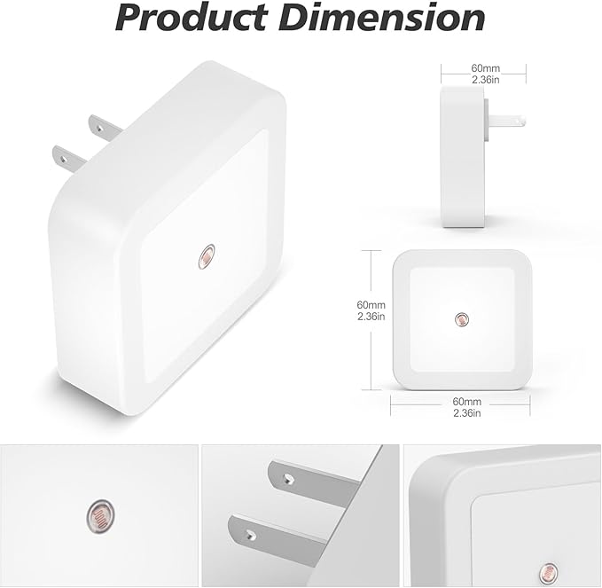 Sujeet Night Light, Night Lights Plug into Wall 4-Pack, Nightlight Plug in - Image 6