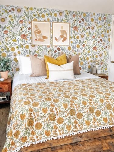 Dimoon 197"x17.3" Contact Paper Peel and Stick Wallpaper Floral Wallpaper - Image 3