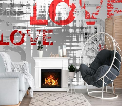 XMPMBM-Graffiti Art backsplash Large Decorative Wallpaper Colorful Alphabet - Image 2
