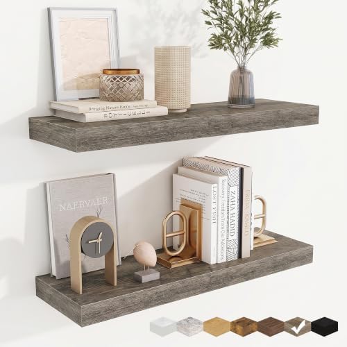 Floating Shelves for Wall, Wall Mounted Wood Shelves by Fuqing