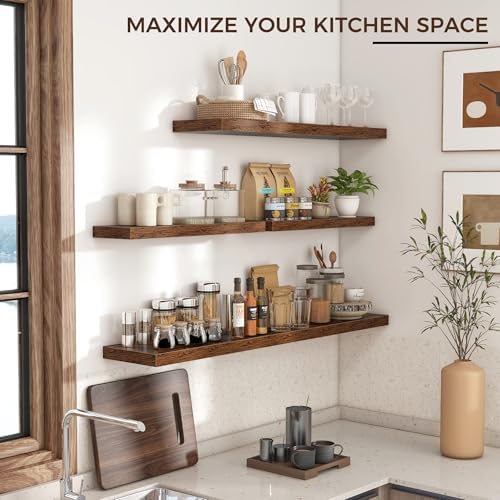 48" Wide x 9" Deep Floating Shelves - Image 6