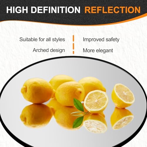 Delma 30 Inch Black Round Circle Mirror - Image 5