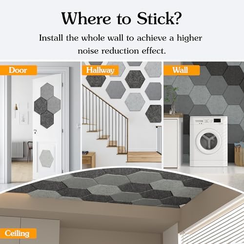 Acoustic Panels, Magrowill 12-Pack Soundproof Wall Panels 14 X 12 X 0.4 Inches - Image 2