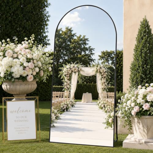 Koonmi 71x28 Arched Full Length Mirror, Floor Mirror - Image 2