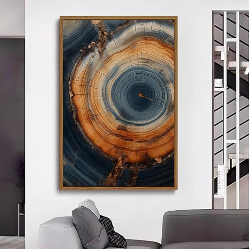 Tree Ring Wall Art Framed, Modern Nature Decor - Image 5