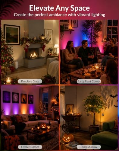 2 Pack Uplights Indoor Floor Can Lights, Remote and Timer - Image 7