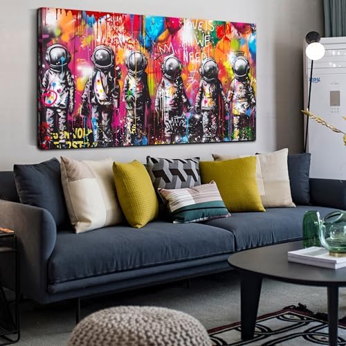 SIXTTART Astronaut Wall-Art by SIXTTARTCANVASWALLART