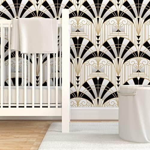 Spoonflower 20s Architecture Peel and Stick Removable Wallpaper - Image 6