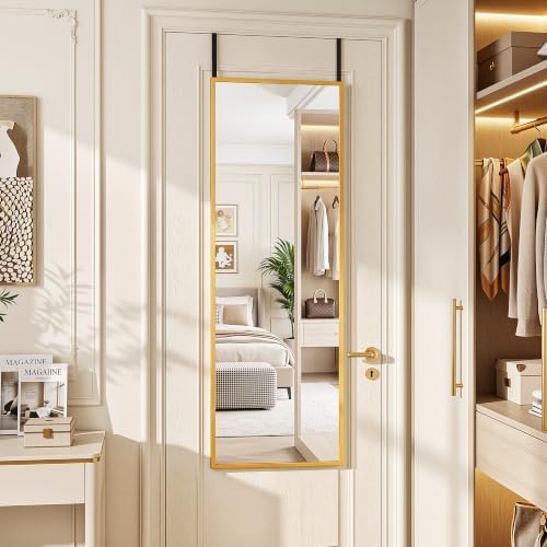 Suidia Full Length Mirror Over the Door&Wall Mounted, HD Shatterproof, Hanging - Image 3