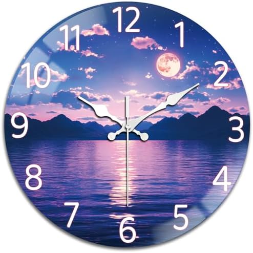 peacoblue Night Sky Wall Clocks Battery Operated by PEACOBLUE