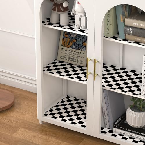 OSECAGE Modern Peel and Stick Wallpaper Checkered Contact Paper 17.7"x197" - Image 5
