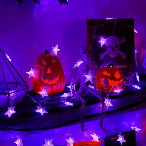 Minetom 50 LED Star String Lights, 17ft Battery Operated Fairy Lights - Image 3
