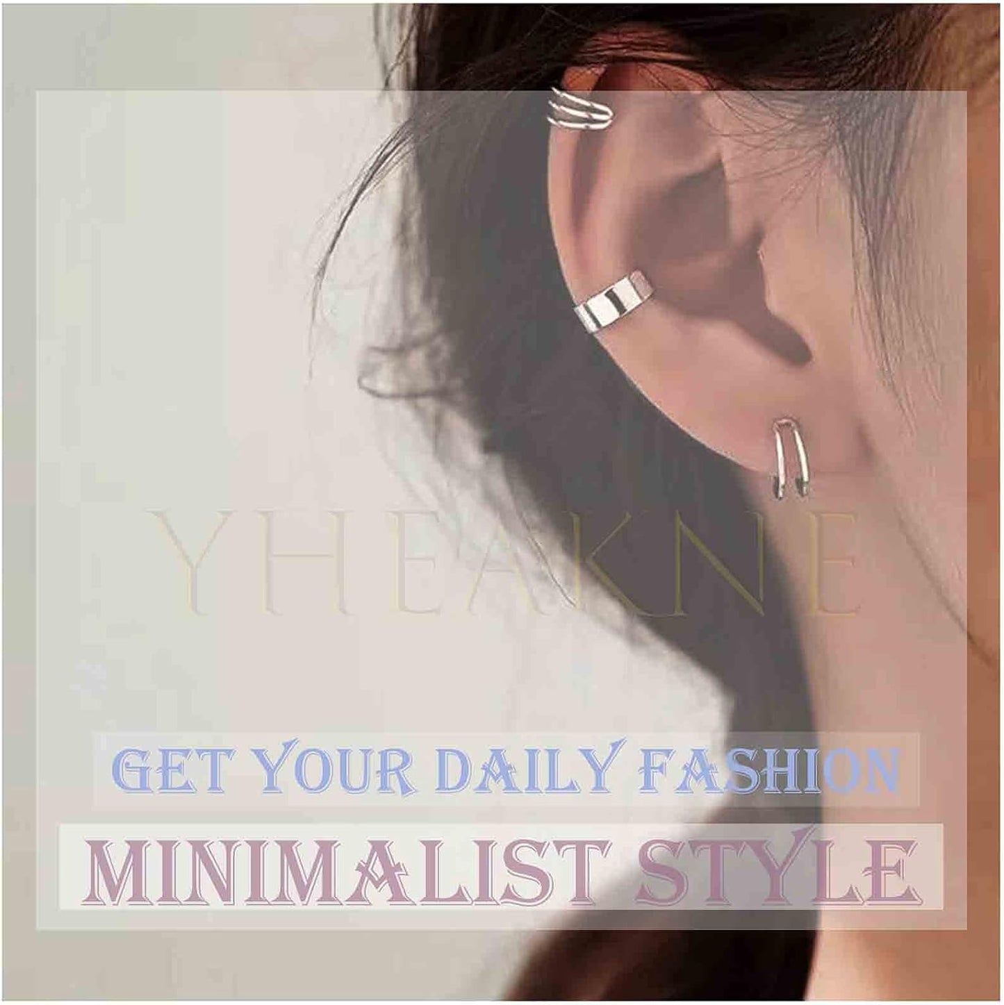 Boho Angel Wing Cuff Earrings Silver Ring Cartilage Earrings with Dangle Wing Ear Cuffs Earrings Clip Wrap Earrings Helix Earrings Jewelry for Women