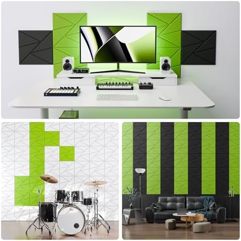 22 Pack Self-Adhesive Acoustic Panels, Sound Proof Foam Panels - Image 4