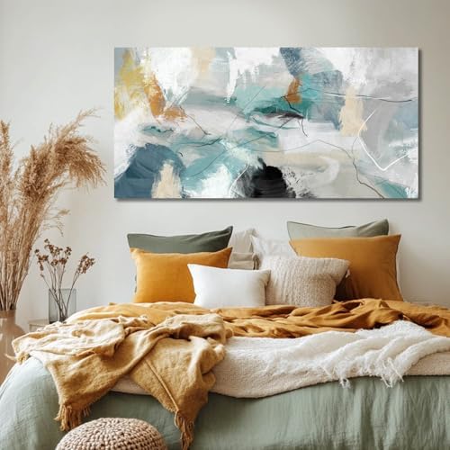 SOUGUAN Canvas Wall Art for Living Room Abstract Pictures Green Wall Decor Home - Image 3