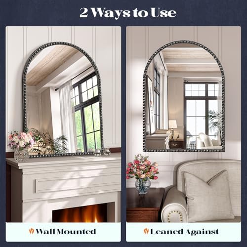Black Arched Mirror - Image 4