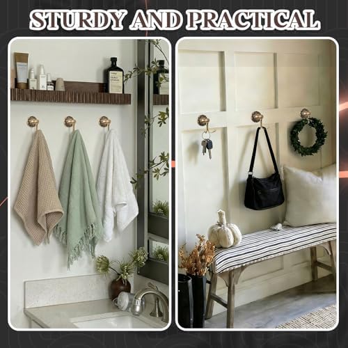 Yaocom 2 Pack Antique Towel Hooks Wall Mounted - Image 5