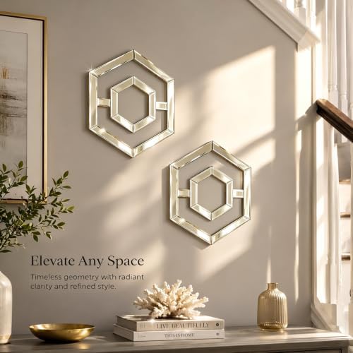 Square Decorative Wall Mirror 12 x 12 Inch, Modern Wall Mounted Accent Mirror - Image 5