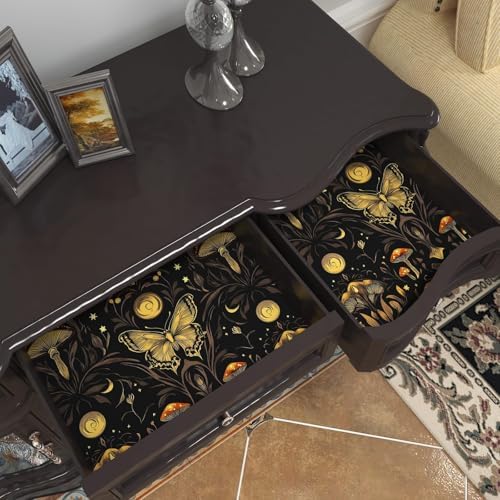 BOKEBEVE Vintage Butterfly Wallpaper Peel and Stick Black 17.5 x 393.5In - Image 6