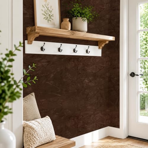 VaryStyle Brown Velvet Fabric Self Adhesive Soft Felt Drawer Liner Roll - Image 6