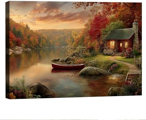 Serene Landscape Canvas Wall Art by Unknown