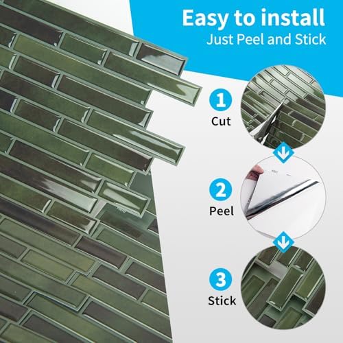 Art3d Peel and Stick Stone Design Wall Tile, 12 x 12 Inch - Image 6
