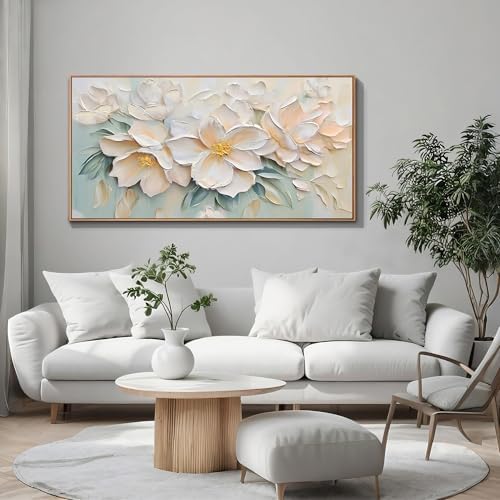 Anolyfi Framed Floral Large Canvas Wall Art - Image 2
