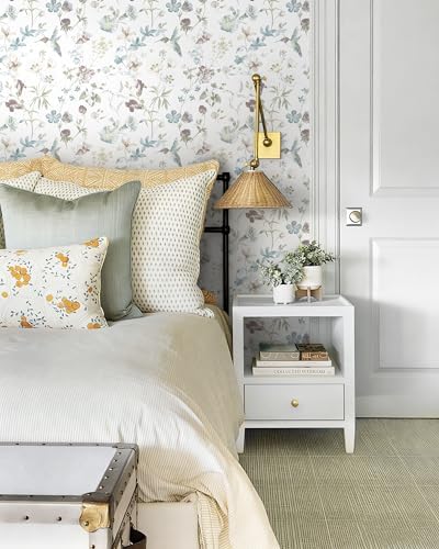 Heroad Modern Boho Peel and Stick Wallpaper Floral Cottage Wallpaper Botanical - Image 5