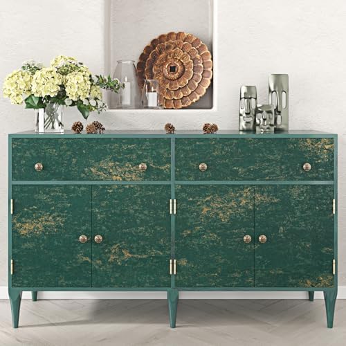 Dark Green Textured Wallpaper Peel and Stick - Image 6