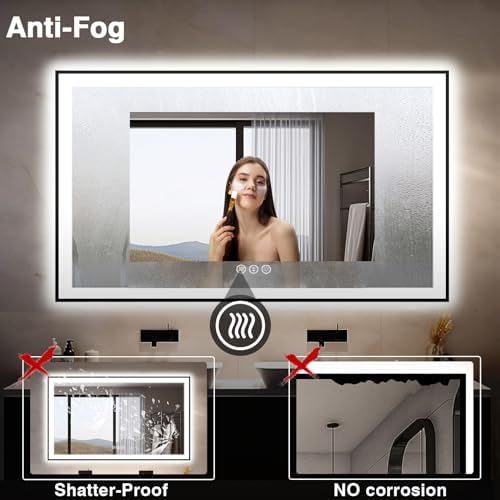 EchosLife 55x36 LED Bathroom Mirrors - Image 6