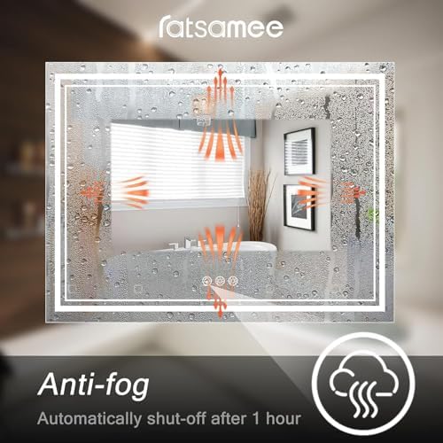 Ratsamee 60"x40" LED Bathroom Mirror - Image 5