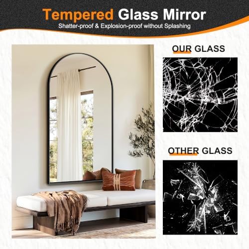 Delma Arched Bathroom Mirror - Image 5