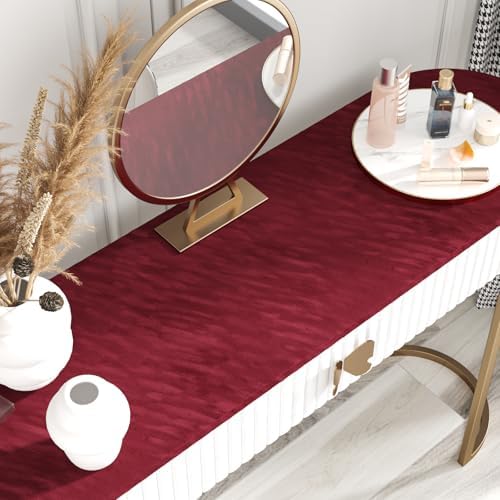 Burgundy Felt Drawer Liner Self Adhesive Velvet Flocking Liner - Image 4