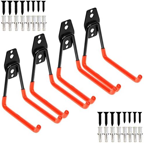 Storage Double Hooks Garage Space Saver Organizer Utility Hanger, Rack Extended by Yisunnan