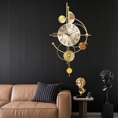 Large Wall Clocks for Living Room, Silent Non Ticking, Battery Operated - Image 7
