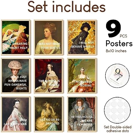 97 Decor Feminist Wall Art, 9 Motivational Quote Prints, 8x10 Unframed - Image 2