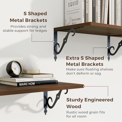 RICHFOCUS 12 Inch Deep Floating Shelves - Image 4